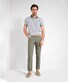 Brax Cadiz Hi-Flex Lightweight Cotton Blend Fine Texture Broek Olive