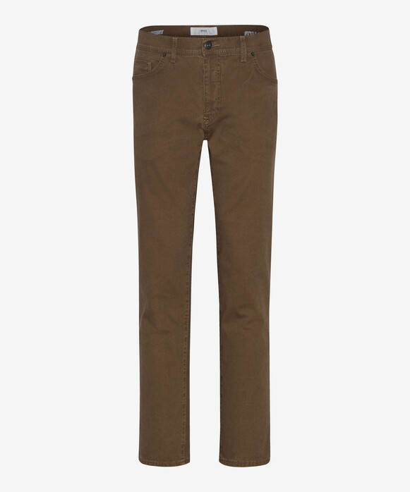 Brax Cadiz Micro Pattern 5-Pocket Broek Camel