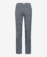 Brax Cadiz Minimal Fantasy Pattern Wool Look Cotton Blend Easy Care Broek Graphite