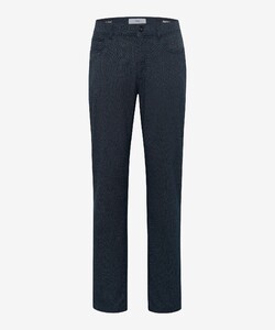 Brax Cadiz Minimal Fantasy Pattern Wool Look Cotton Blend Easy Care Broek Night