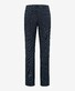 Brax Cadiz Minimal Fantasy Pattern Wool Look Cotton Blend Easy Care Broek Night