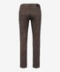 Brax Cadiz Minimal Fantasy Pattern Wool Look Cotton Blend Easy Care Broek Nougat Brown