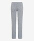 Brax Cadiz Ultralight Satin Cotton Subtle Stretch Broek Zilver