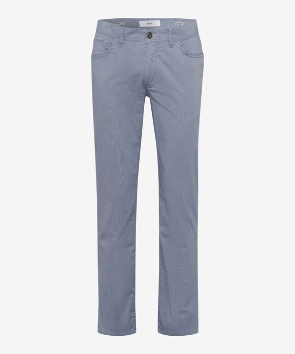 Brax Cadiz Ultralight Satin Cotton Subtle Stretch Pants Dusty Blue