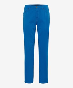 Brax Carlos 5-Pocket Cotton Subtle Stretch Soft Feel Easy Care Broek Blauw