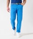 Brax Carlos 5-Pocket Cotton Subtle Stretch Soft Feel Easy Care Broek Blauw