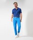 Brax Carlos 5-Pocket Cotton Subtle Stretch Soft Feel Easy Care Pants Blue