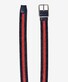 Brax Center Stripe Belt Navy