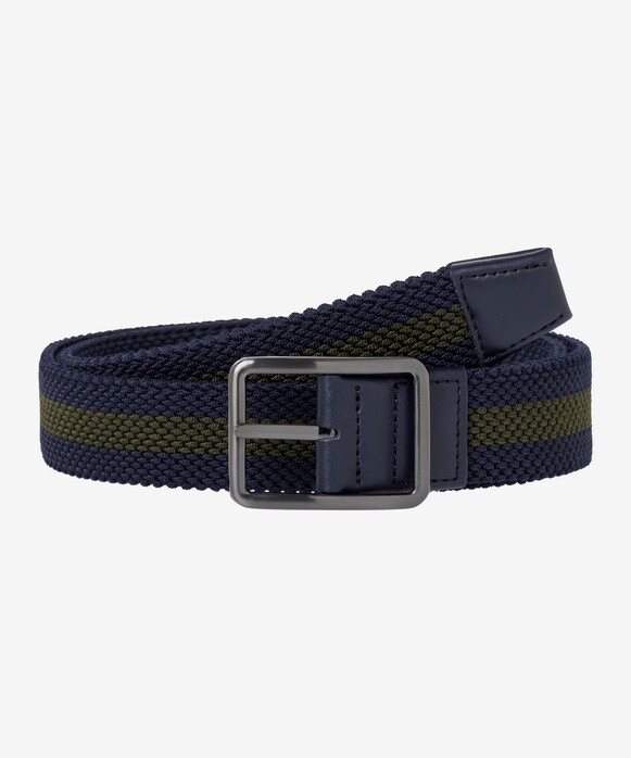 Brax Center Stripe High Stretch Belt Olive