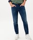 Brax Chris 5-Pocket Vintage Denim Hi-Flex Superstretch Blue Planet Jeans Deep Royal Blue Used