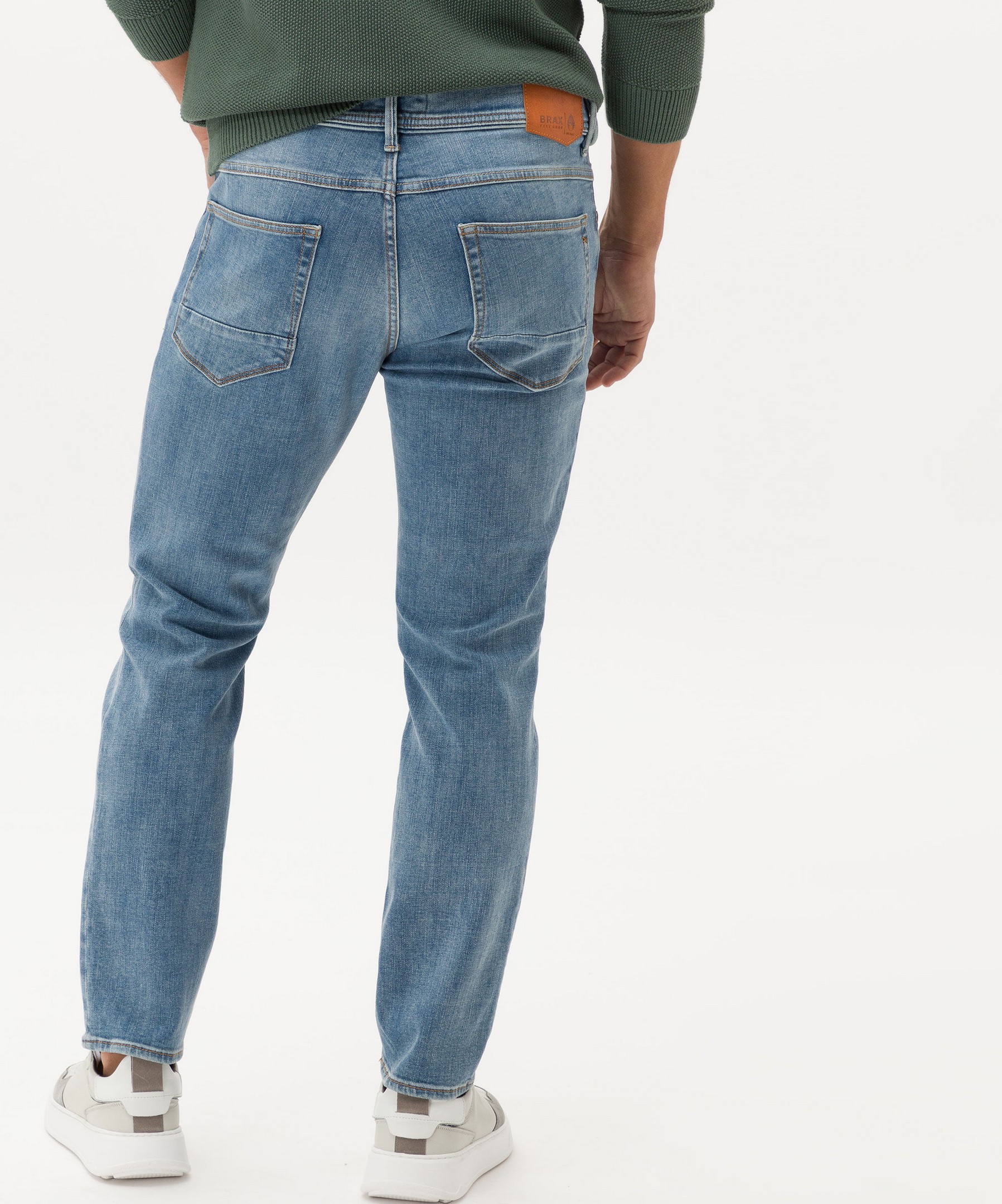 Brax Chris 5-Pocket Vintage Rozing Salt Fashion Blue Jeans Jan Used Planet | Superstretch Denim Hi-Flex Blue Men\'s