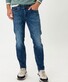 Brax Chris Vintage Denim Hi-Flex Jeans Donker Blauw