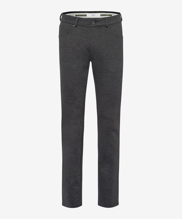 Brax Chuck 5-Pocket Fine Jersey Hi-Flex Cotton Blend Pants Graphite Grey