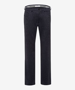 Brax Chuck Check Hi-Flex Fine Jersey 5-Pocket Broek Dark Navy