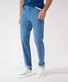 Brax Chuck Summerlight Flex Minimal Pattern Broek Dusty Blue