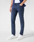 Brax Chuck Summerlight Flex Minimal Pattern Broek Navy