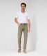 Brax Chuck Summerlight Flex Minimal Pattern Pants Olive Green