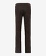 Brax Chuck Wool Look Fine Texture Hi-Flex Soft Touch Easy Care Broek Donker Bruin