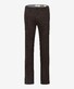 Brax Chuck Wool Look Fine Texture Hi-Flex Soft Touch Easy Care Broek Donker Bruin