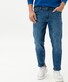 Brax Cobain Shortened 5-Pocket Organic Cotton Blend Blue Planet Jeans Donker Blauw