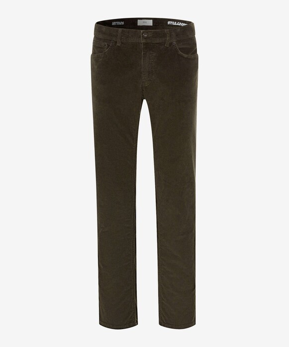 Brax Cooper Corduroy Hi-Flex Corduroy Trouser Olive