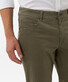 Brax Cooper Fancy Supima Cotton Pants Green