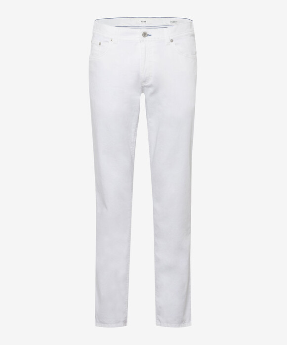 Brax Cooper Fancy Supima Cotton Pants White
