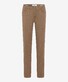 Brax Cooper Fusion Flex 5-Pocket Fine Texture Pattern Broek Camel