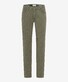 Brax Cooper Fusion Flex 5-Pocket Fine Texture Pattern Broek Olive