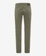 Brax Cooper Fusion Flex 5-Pocket Fine Texture Pattern Broek Olive