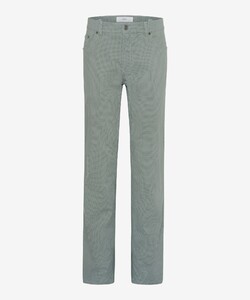 Brax Cooper Ultralight Flex 5-Pocket Fine Pattern Broek Avocado