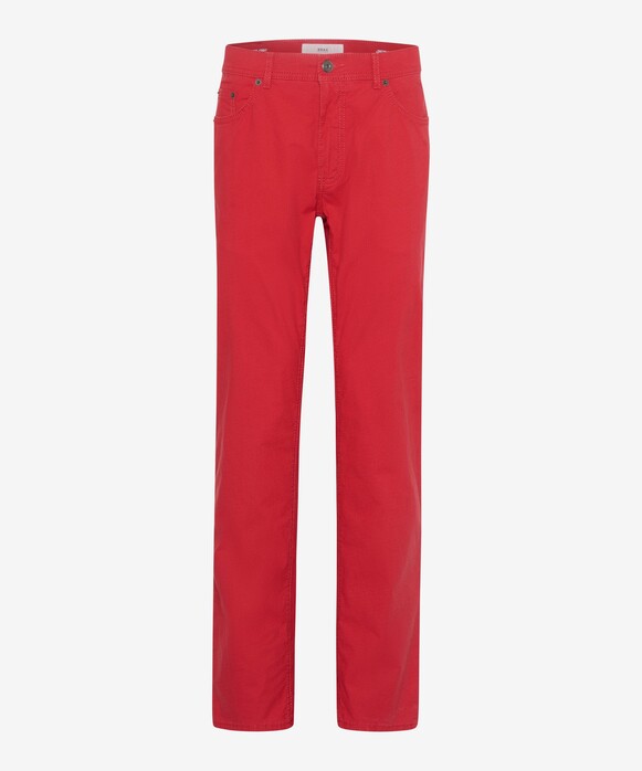 Brax Cooper Ultralight Flex 5-Pocket Fine Pattern Broek Indian Red