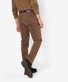 Brax Cooper Uni Color Warm Thermo Fine Gabardine Broek Nougat Brown