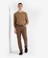 Brax Cooper Uni Color Warm Thermo Fine Gabardine Broek Nougat Brown