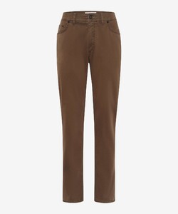 Brax Cooper Uni Color Warm Thermo Fine Gabardine Pants Nougat Brown