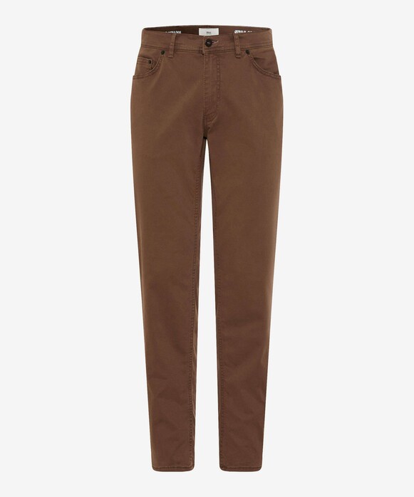 Brax Cooper Uni Soft 5-Pocket Cotton Subtle Stretch Broek Nougat Brown