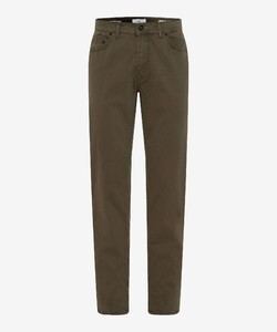 Brax Cooper Uni Soft 5-Pocket Cotton Subtle Stretch Broek Olive