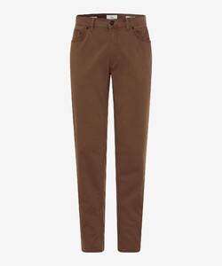 Brax Cooper Uni Soft 5-Pocket Cotton Subtle Stretch Pants Nougat Brown