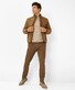 Brax Craig Padded Jacket Zip Collar Camel