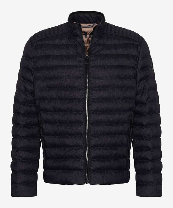 Brax Craig Padded Jacket Zip Collar Cement