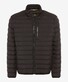 Brax Craig Padded Jacket Zip Collar Dark Gray