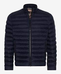 Brax Craig Padded Jacket Zip Collar Dark Navy