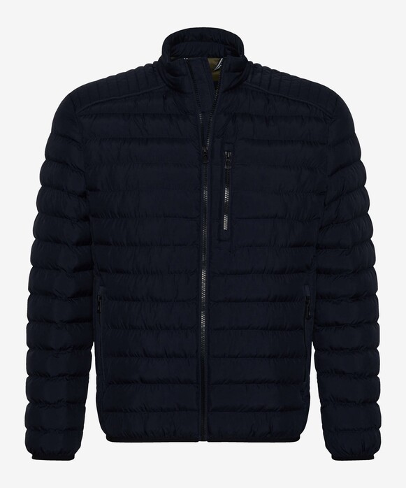 Brax Craig Padded Jacket Zip Collar Dark Navy