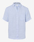 Brax Dan Airwashed Uni Linen Blue Planet Shirt Light Blue