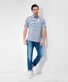 Brax Dan Allover Fantasy Pattern Button Down Shirt Blue-White