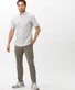 Brax Dan Button Down Minimal Pattern Overhemd Koriander