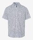 Brax Dan Button Down Minimal Pattern Overhemd Navy