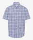 Brax Dan C Button Down Check Shirt Malve-Blue