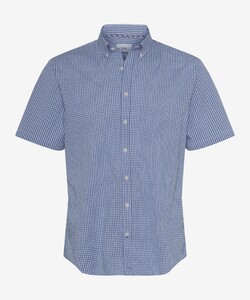 Brax Dan Hi-Flex Poplin Vichy Check Shirt Cove