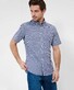 Brax Dan Hi-Flex Poplin Vichy Check Shirt Manhattan